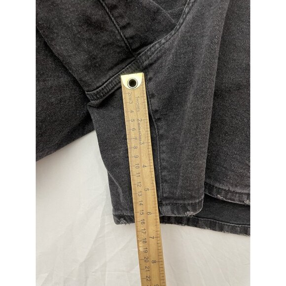 Ava & Viv Women's Plus Size 24 Black Denim 6" High Rise Shorts NWT - Picture 8 of 13